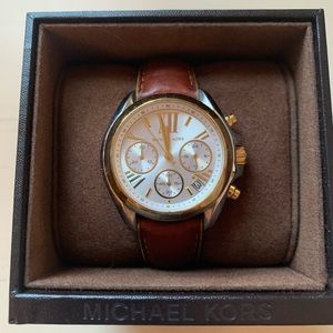 Michael by Michael Kors leather watch